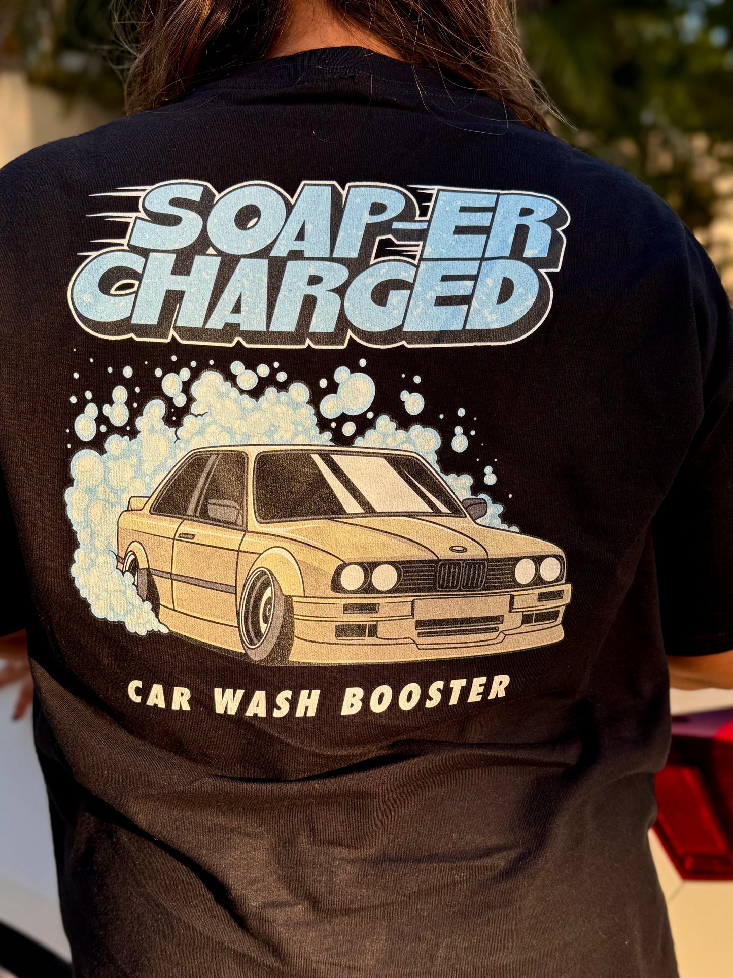 Soap-er Charged Car Wash Booster Tee