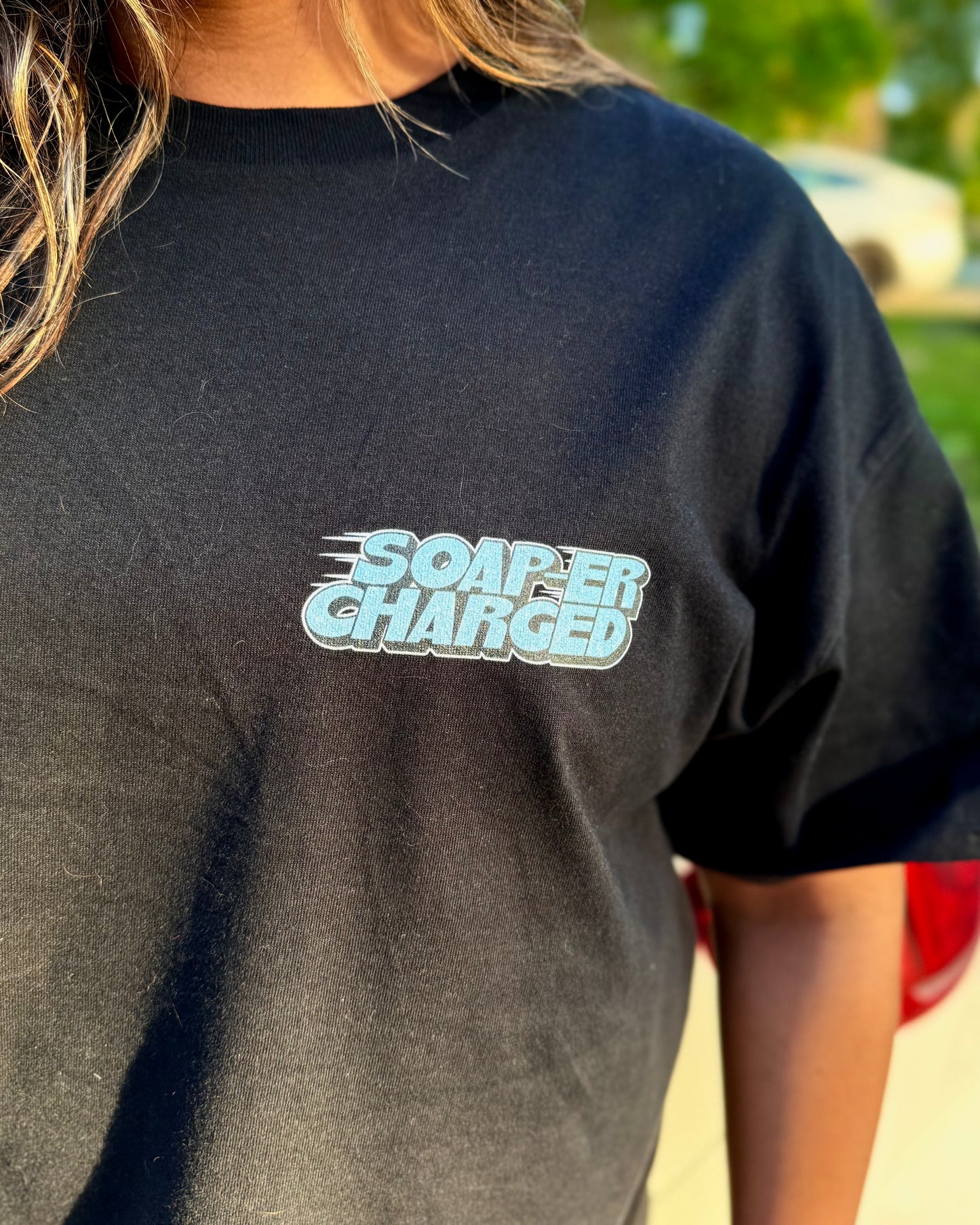 Soap-er Charged Car Wash Booster Tee